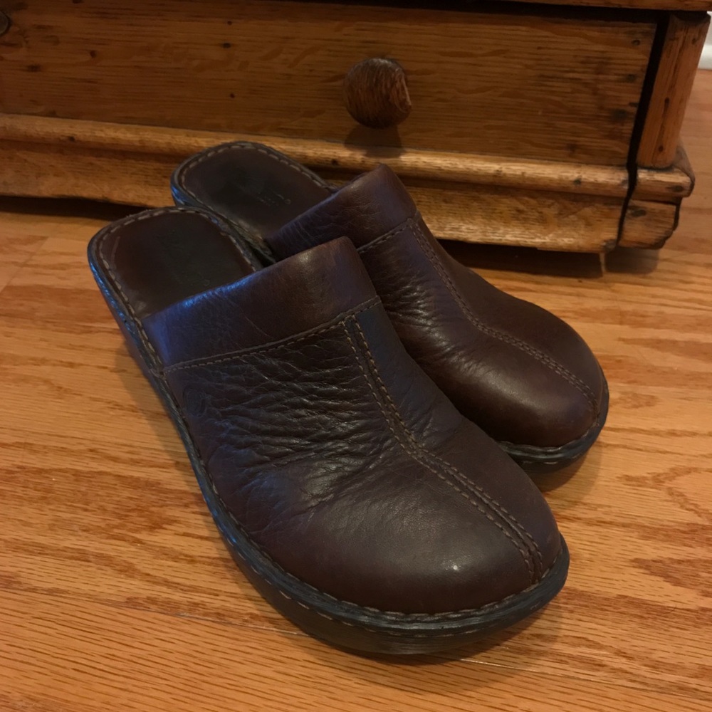 Born Brown Clogs - image 1